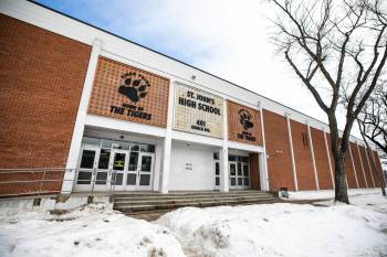 St. John&rsquo;s High School in Winnipeg (Mikaela MacKenzie / Free Press)