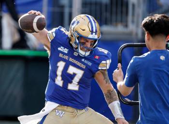 JOHN WOODS / THE CANADIAN PRESS FILES
                                All signs point to Chris Streveler retiring after the 31-year-old quarterback posted a video on Tuesday of him hanging up all the jerseys he&rsquo;s worn over the years dating back to his collegiate days.