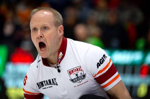 Paul Daly / THE CANADIAN PRESS FILES
                                Mark Nichols playing for Team Newfoundland and Labrador during the Montana&rsquo;s Brier Canadian men&rsquo;s curling championship, in March. Matt Dunstone revealed Monday that Nichols will join him, Colton Lott and Ryan Harnden to play second ​next season.