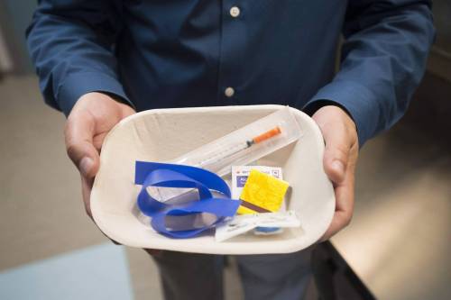 Supervised drug consumption sites offer drug-checking services and harm-reduction tools like clean needles.
                                (Jonathan Hayward / The Canadian Press files)