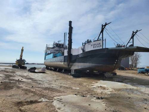 SUPPLIED The MV Poplar River is operated by the Freshwater Fish Marketing Corporation.
