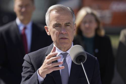 Adrian Wyld / The Canadian Press
                                Prime Minister Mark Carney responds to a question during an event in Ottawa on April 23.