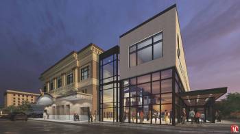 An illustration of Pantages Theatre made by Number Ten Architectural Group in 2025. (Supplied)
