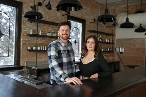 Riley and Juliana Bernier are launching a new restaurant, Hermanos Firehall, in the old firehall on Princess Avenue in Brandon. (Tim Smith / The Brandon Sun)