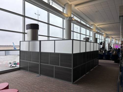 SUPPLIED
                                The prayer space is behind security, accessible only to passengers who are travelling.