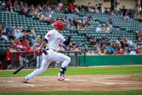 BROOK JONES / FREE PRESS FILES
                                Winnipeg Goldeyes outfielder Roby Enriquez said it&rsquo;s a lot of fun being part of a club with so many different players from around the world.