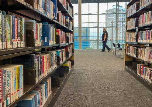 MIKE DEAL / FREE PRESS FILES
                                A new city report notes there were 35 per cent fewer security incidents reported at Winnipeg&rsquo;s Millennium Library between January and March of this year, when compared to the same period last year, but Winnipeg police were called to the library more often during the same period.