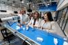 MIKE DEAL / FREE PRESS
                                Business Minister Jamie Moses (from left), Minister of Advanced Education and Training Renée Cable and Minister of Northern and Arctic Affairs Rebecca Chartrand check out a robotic manufacturing training machine at RRC Polytech in Winnipeg after the announcement Friday of Canada-Manitoba funding to retrain workers impacted by global tariffs.