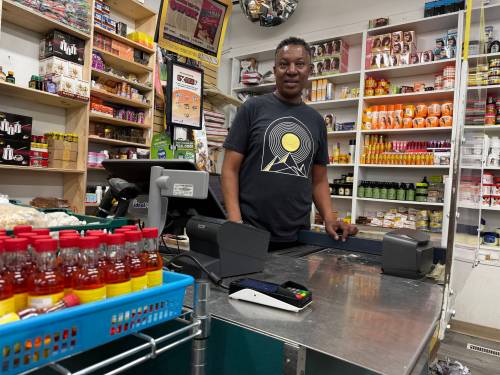 MORGAN MODJESKI / FREE PRESS
                                Behailu Sebreszabher, co-owner of Raei Convenience and Halal Meat Ltd. on Notre Dame Avenue, says he feels payments coming from Canada&rsquo;s Groceries and Essentials Benefit will help Canadians struggling with rising costs.