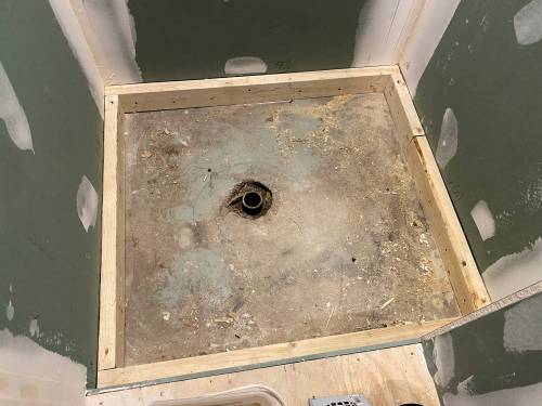 The key to creating proper drainage is a level base perimeter.