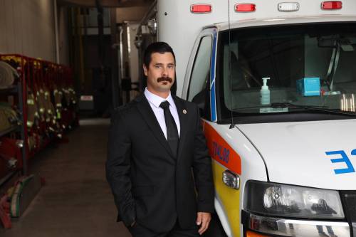 Abiola Odutola/The Brandon Sun files
                                Brandon Firefighter Paramedics union president, Gage Wood.
