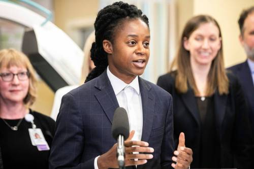 MIKAELA MACKENZIE / FREE PRESS
                                Health Minister Uzoma Asagwara