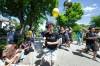 Ruth Bonneville / Free Press
                                St. John&rsquo;s High School graduating student Talon Phrakonekhan thanks students for cheering on his class during the grad walk Tuesday.
