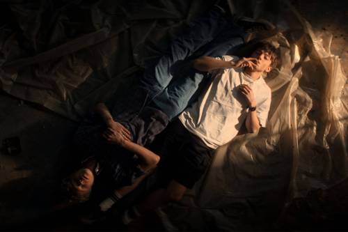 Neon via the Associated Press
                                Ryan (Stacy Clausen, left) and Naim (Joe Bird) develop a tender, passionate relationship just in time for a malevolent entity to arrive and attempt to wield it against them in Leviticus.
