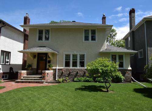 The 1,570 sq. ft., two-storey home has an attractive blend of classic and modern design features.