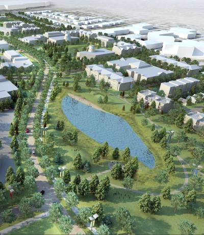 SUPPLIED
                                A conceptual rendering of the Naawi-Oodena master plan released in 2021 on the site of the former Kapyong Barracks in south Winnipeg. A First Nations development group also hopes to construct a sports arena on site.