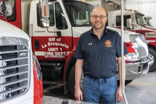 Marta Guerrero photo
                                Rhéal Gagnon, récemment nommé chef des pompiers de La Broquerie, y a commencé son parcours comme pompier volontaire en 1992.