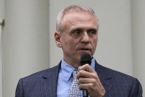 GREG VANDERMEULEN / THE CARILLON FILES
                                Former Progressive Conservative leadership candidate Wally Daudrich is running under the Keystone Party banner in the July 21 byelection in The Pas-Kameesak.