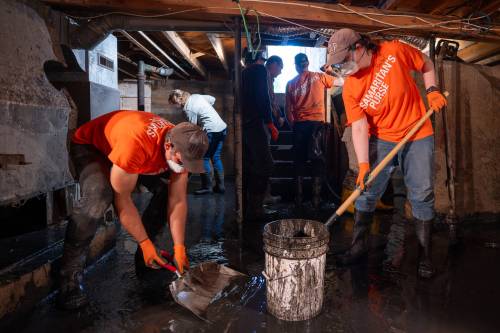 Volunteers with Samaritans Purse Canada are helping homeowners recover from flood damage in southwestern Manitoba. (Supplied)