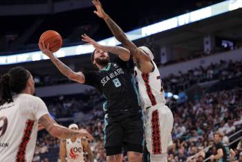 CEBL photo
                                Winnipeg Sea Bears guard Teddy Allen led all players with 28 points against the Calgary Surge, Sunday.