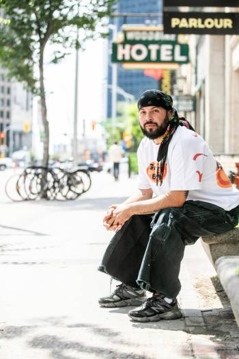 MIKAELA MACKENZIE / FREE PRESS
                                Bistyek says he&rsquo;s constantly inspired by the Exchange District.
