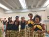 Ghanaian dancers wearing outfits that were among those stolen. (Supplied)