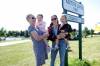 RUTH BONNEVILLE / FREE PRESS
                                The City of Winnipeg officially renamed Lindenwood Drive West Park in honour of two-time Olympic gold medallist curler Kaitlyn Lawes. The athlete attended the renaming ceremony with her two children Myla and Ella (right), and her mom, Cheryl Lawes.