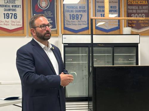 Alex Lambert / Brandon Sun
                                La Vérendrye MLA Konrad Narth wants a carveout for Hutterites from the proposed drinking water legislation.