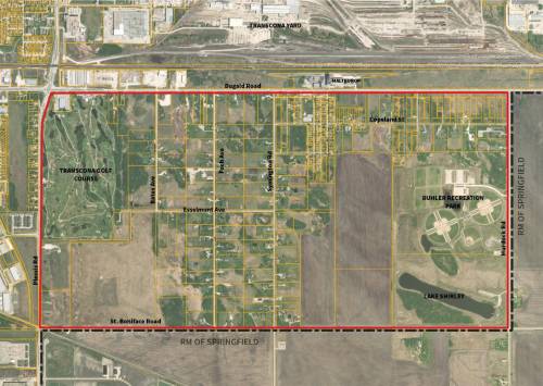 Current land use in the South Transcona area (City of Winnipeg)