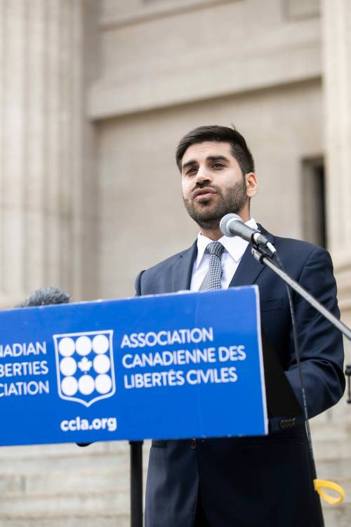MIKAELA MACKENZIE / FREE PRESS
                                Shakir Rahim, director of the Criminal Justice program at the Canadian Civil Liberties Association