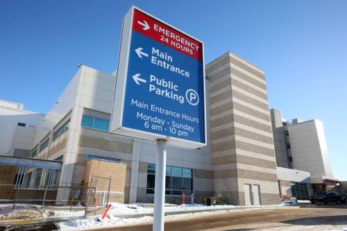 Brandon Sun FILES
                                The emergency room entrance at the Brandon hospital