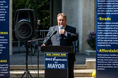 MIKAELA MACKENZIE / FREE PRESS FILES
                                Mike Vogiatzakis is promising a complete overhaul of the city&rsquo;s permit processes if he&rsquo;s elected mayor in October.
