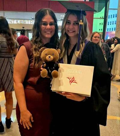 SUPPLIED
                                Chloe Vermette and her mom, Veronique Vermette.
