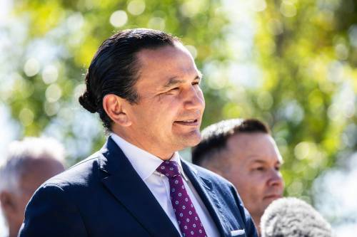 MIKAELA MACKENZIE / FREE PRESS FILES
                                Premier Wab Kinew speaks at last week&rsquo;s net-zero action plan announcement at Southwood Circle.