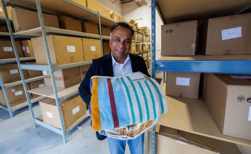 MIKE DEAL / FREE PRESS
                                &lsquo;We feel good about where we are right now,&rsquo; says Sanjay Agarwal, founder and president of Everlayer, a two-year-old company that designs and sells luxury home textiles.