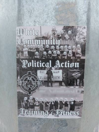 NS-13 propaganda spotted on Pembina.