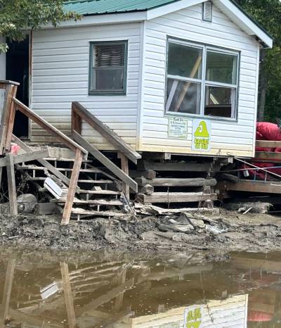 Nigel Simms photo
                                Flood damage at the Asessippi ski club. Months after devastating flooding in June and July, businesses in western Manitoba are still rebuilding, with some racing against the clock to prepare for winter.