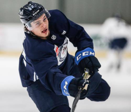 John Woods / THE CANADIAN PRESS FILES
                                Winnipeg Jets defenceman Tyrel Bauer has proven his stickhandling ability is just as useful than being the tough guy on the ice.