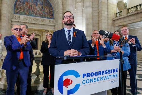 Progressive Conservative MLA Konrad Narth (La Vérendrye) was selected by the PC caucus to be the next leader of the party Tuesday morning. (Mike Deal / Free Press)