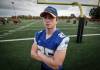 JOHN WOODS / FREE PRESS
                                Winnipeg Rifles&rsquo; Cohen McCluskey is a big reason the team still has a shot at the post-season. The linebacker that head coach Geordie Wilson calls a &lsquo;tough old school guy&rsquo; had nine tackles and an interception against the Edmonton Wildcats on Sunday.