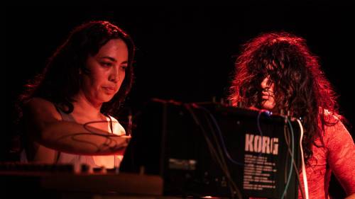 JACOB MAHFOUD PHOTO
                                Tall Shadows (Christine Sedge and Woes Fairbairn) spent eight months composing a score for Faust, which will screen along with their performance at the Park Theatre Oct. 28.