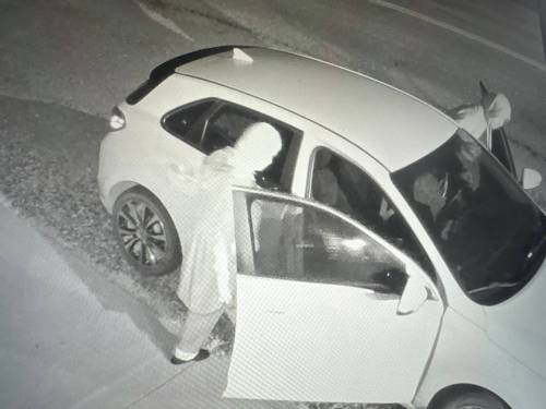 SUPPLIED
                                Security footage showing Cody Lamb&rsquo;s car being stolen on Sept. 11 in Douglas, Manitoba.