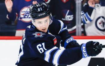 John Woods / THE CANADIAN PRESS
                                Winnipeg Jets centre Viggo Bjorck said Thursday he&rsquo;s battled some early butterflies, but he&rsquo;s just focused on improving his game and not concerned about getting his first NHL point.