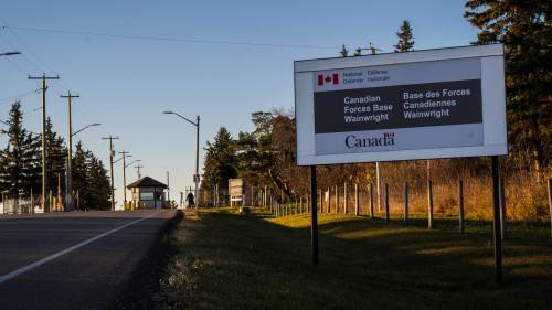 JOHN ULAN / THE CANADIAN PRESS
                                A deadly fire swept through CFB Wainwright in Alberta on Saturday afternoon.