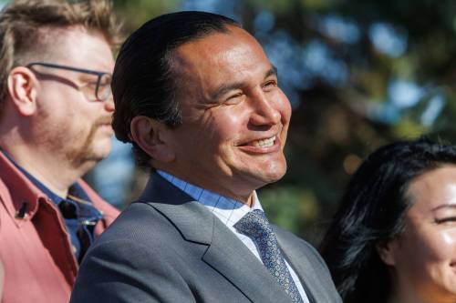 MIKE DEAL / FREE PRESS
                                Premier Wab Kinew has been a vocal opponent of Alberta separating from Canada, repeatedly calling for national unity.
