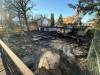 MORGAN MODJESKI / FREE PRESS
                                Fire damage can be seen at a construction site in the 200 block of Regal Avenue on Wednesday. Two structures on the lot were both heavily damaged.