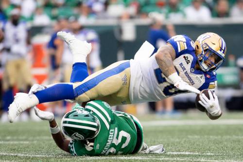 KAYLE NEIS / THE CANADIAN PRESS FILES
                                Winnipeg Blue Bombers running back Brady Oliveira (20) has earned the Bombers&rsquo; Most Outstanding Player and Most Outstanding Canadian nods for a fourth straight season.