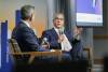 Ruth Bonneville / Free Press
                                Manitoba&rsquo;s U.S. trade representative Richard Madan (right) speaks Thursday at a Winnipeg Chamber of Commerce event at the Inn at The Forks.