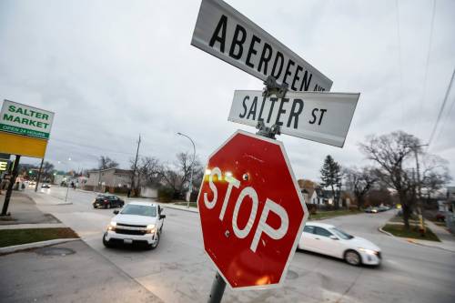 JOHN WOODS / FREE PRESS FILES
                                Police are probing the circumstances of the fatal collision at Salter Street near Aberdeen Avenue.