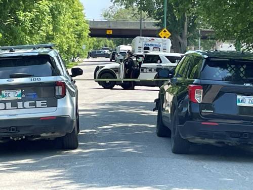 KEVIN ROLLASON / FREE PRESS FILES
                                The 10-hour armed standoff with police on June 14, 2025 shut down a portion of the Disraeli Freeway.